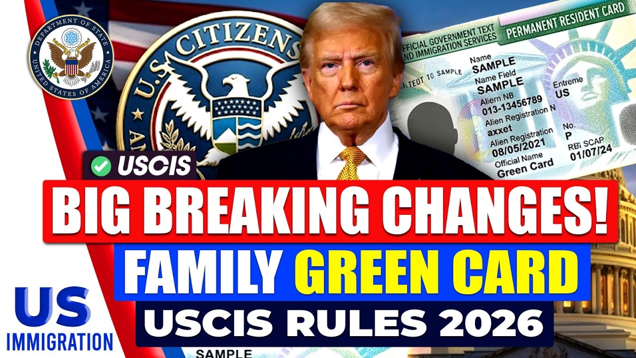 USCIS: Важные изменения в процедуре получения грин-карты на основании семейных связей в 2026 году...