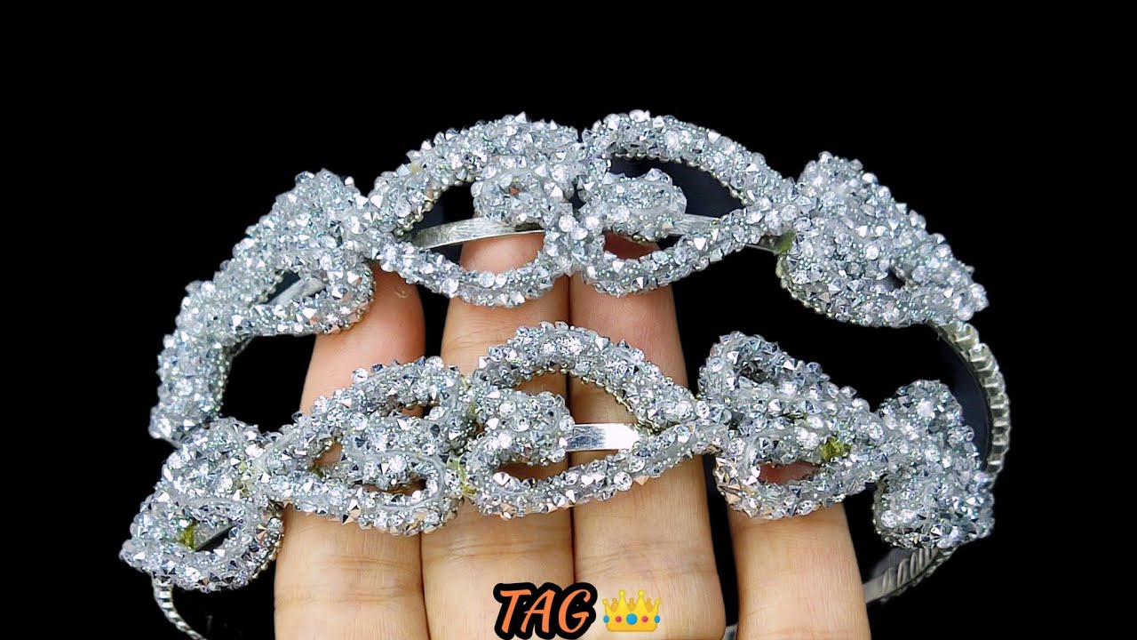 أسهل وأرق طوق للشعر 👸 شيك جداً وبسيط 🥰 هتعمليه بأقل خامات 🥰 #توك الشعر - مشروع مربح #accessories