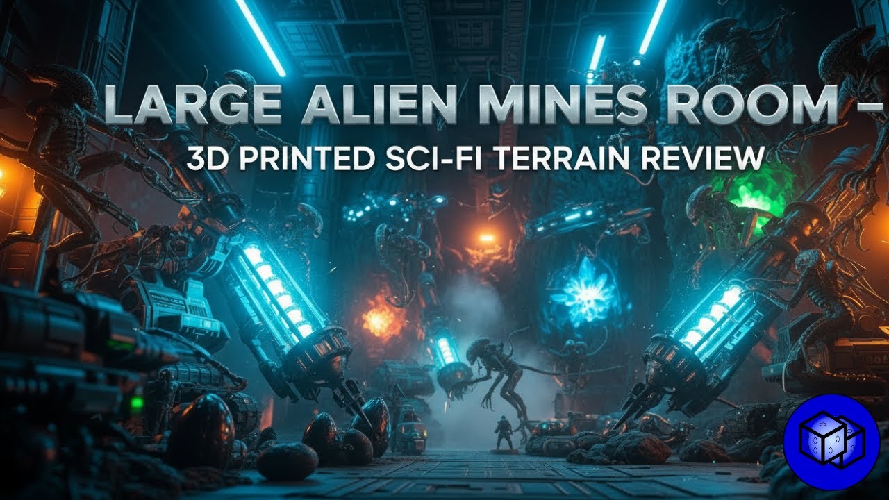 Large Alien Mines Room &ndash; 3D Printed Sci-Fi Terrain Review