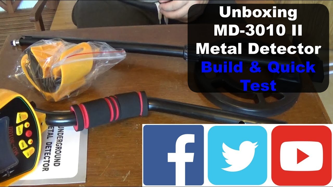 Unboxing MD-3010 II Metal Detector Build & Quick Test