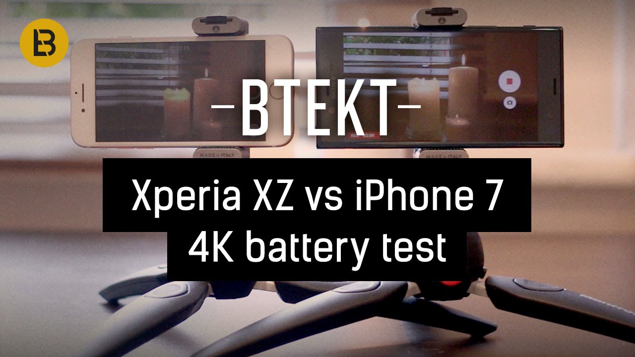 Sony Xperia XZ vs iPhone 7: 4K battery test