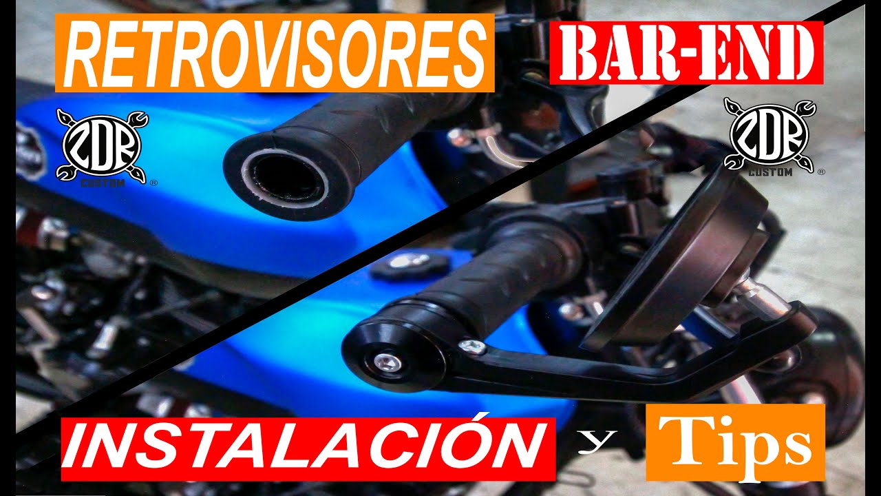 🤟🏍🔥Retrovisores CAFE RACER/BAR END, TIPS-Instalación by ZDR Custom
