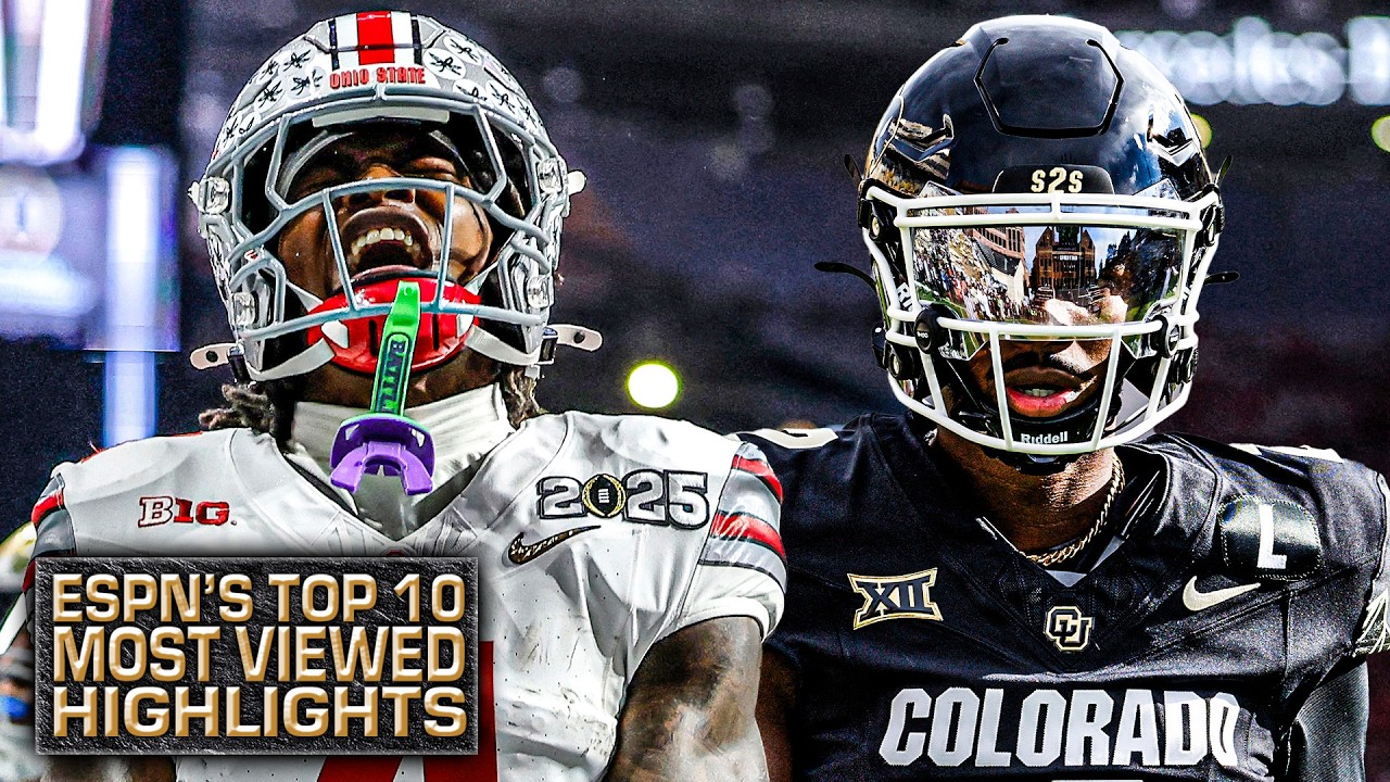 Our Top 10 Most Viewed HIGHLIGHTS of the 2024-25 season 🎥 | ESPN College Football