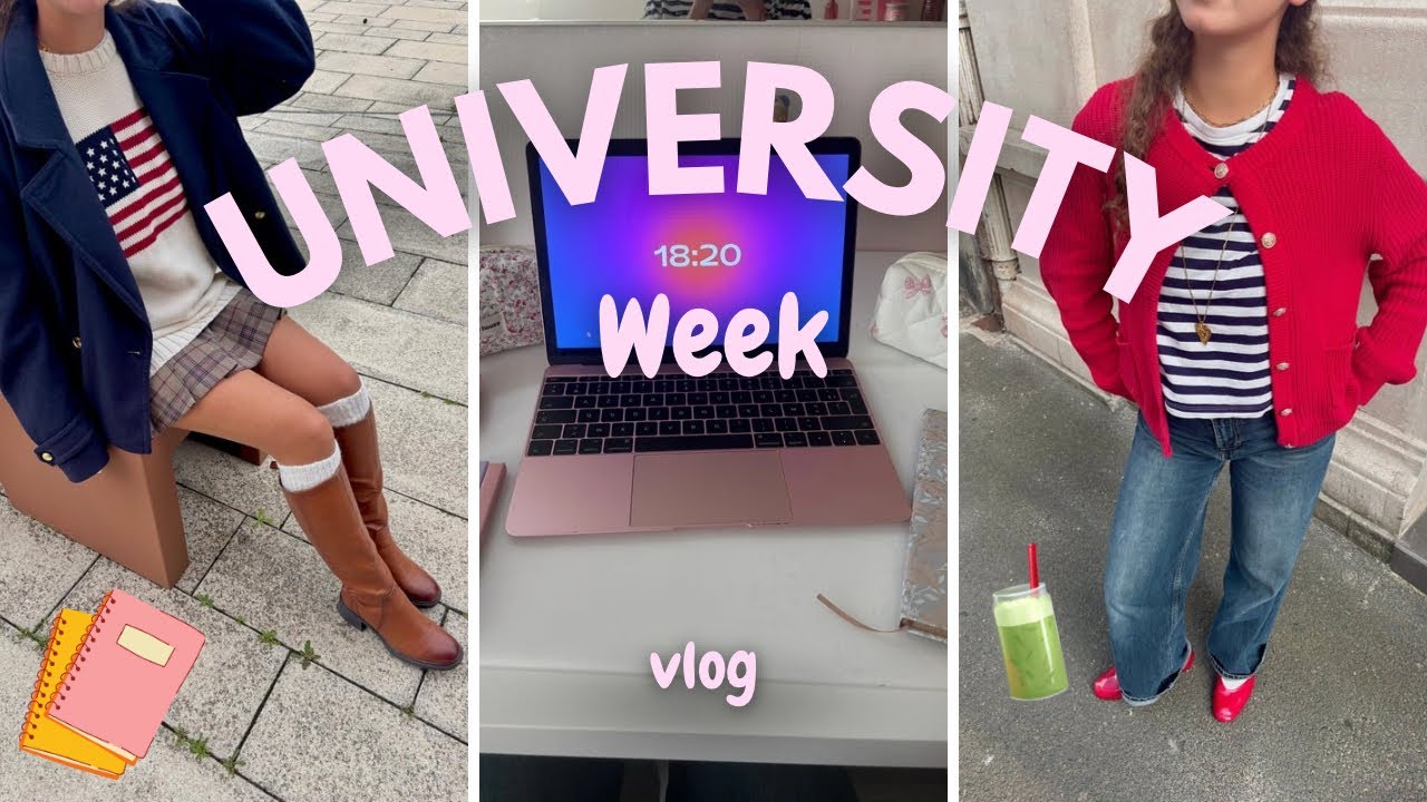 UNIVERSITY WEEKLY VLOG ( r&eacute;visions, organisation, sport, baby-sitting, th&eacute;&acirc;tre &hellip;) 
