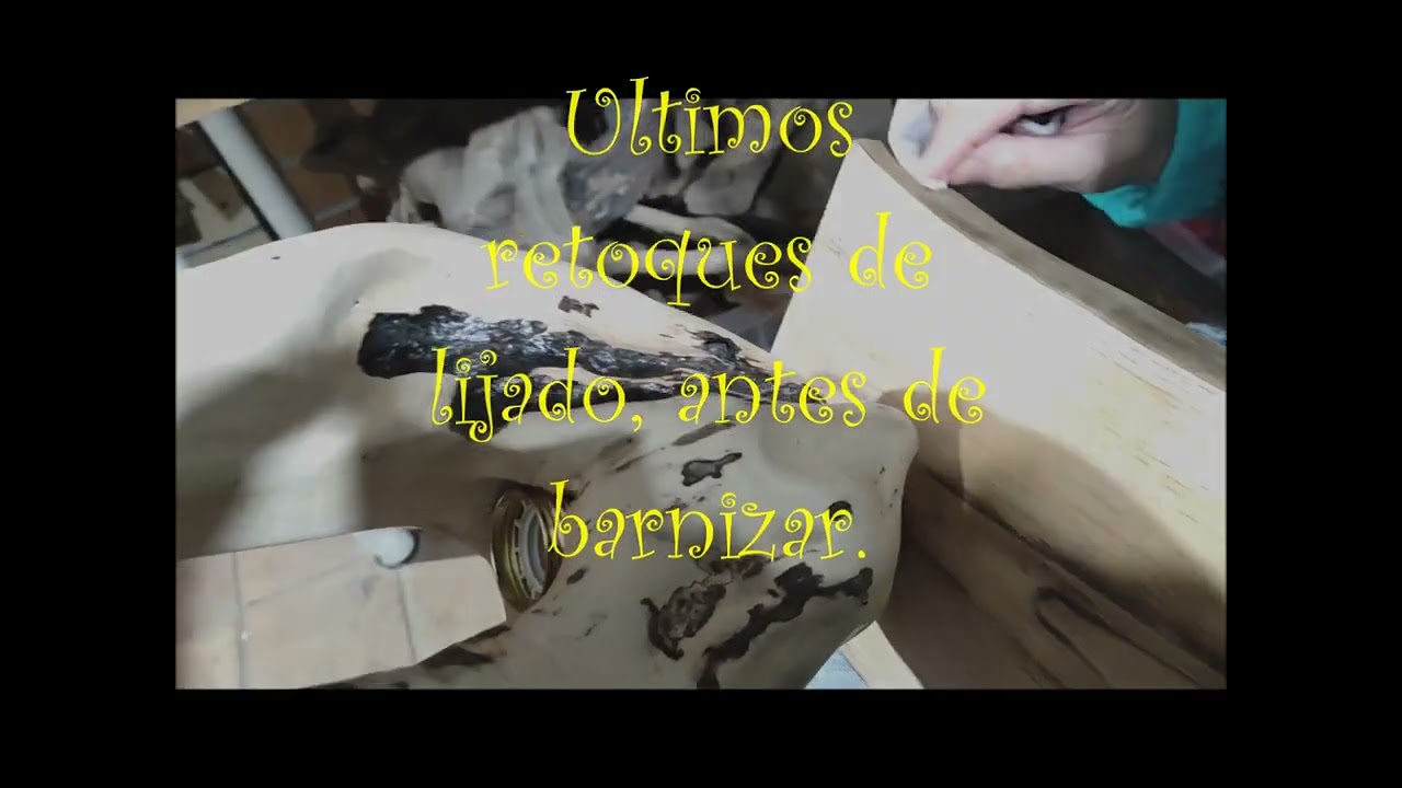Lampara en madera de deriva 