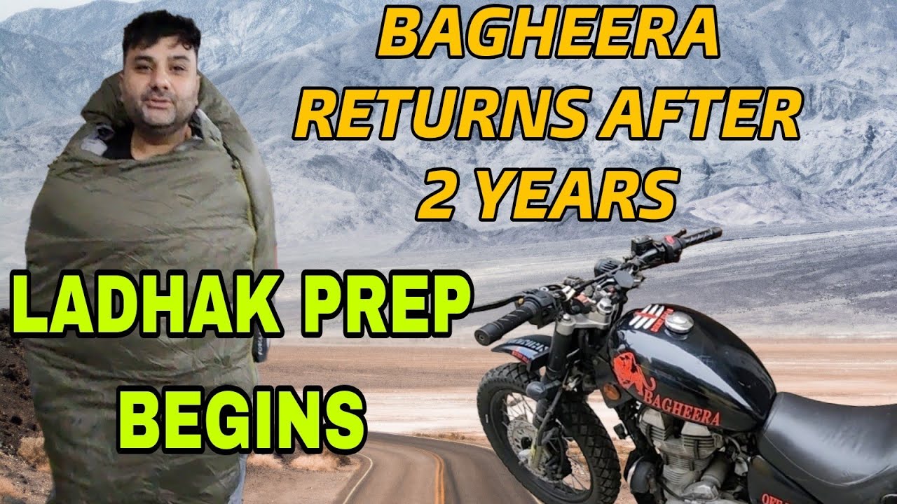LADAKH PREP | Bagheera Returns After 2 Years | Factory Setup Before Long Ride 🛠️🏍️