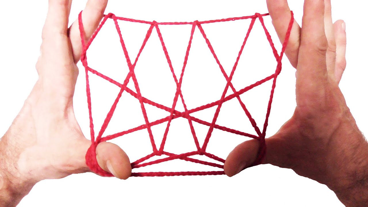 String Tricks! How To Make A Basket String Figure - Step By Step