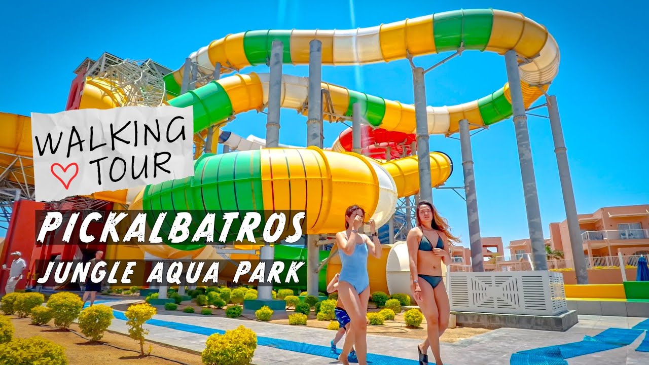[4K]  Pickalbatros Jungle Aqua Park - Neverland, Hurghada, Egypt | Hotel Walking Tour 🎧