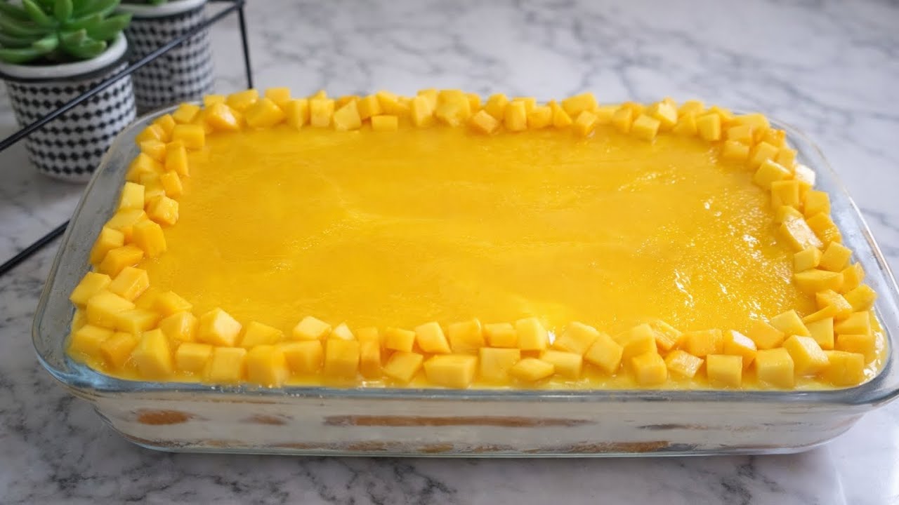 Gâteau Tiramisu à la Mangue 🥭 Ultra Facile et Délicieux