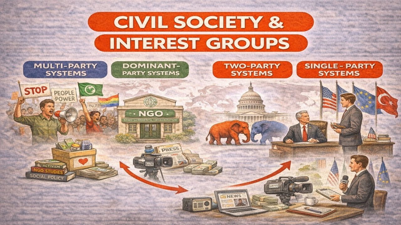 📢 Dynamics of Civil Society and Interest Groups| Political Science | UGC NET | NET JRF | SET | MA