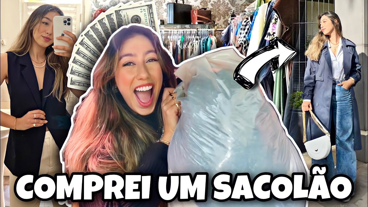 PROVADOR + COMPRINHAS de BRECHÓ: tudo de R$2 a R$15 ♻️❤️‍🔥 Cacá Anjos
