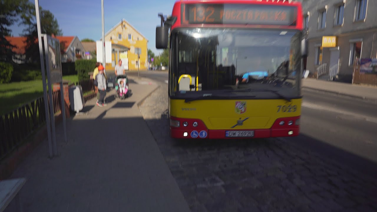 Poland, Wrocław, bus 132 ride from Muchobór Wielki to Stanisławowska