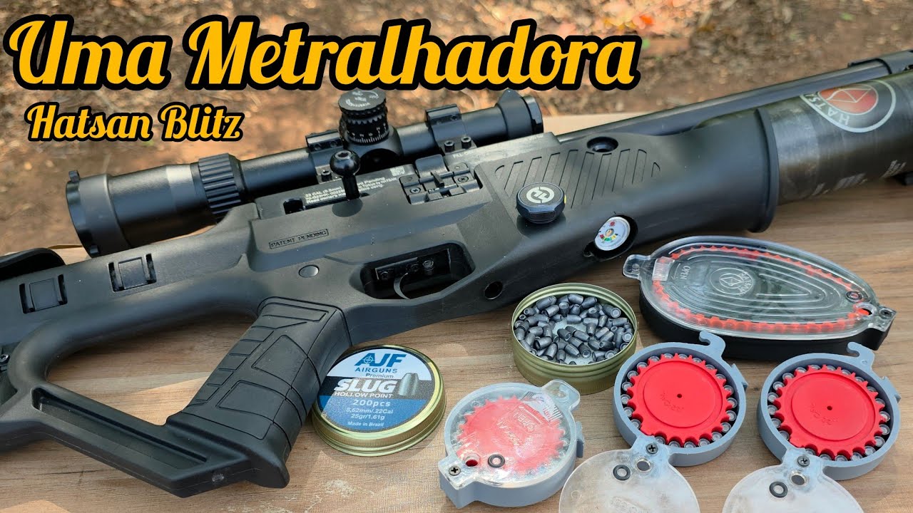 FULL AUTO HATSAN BLITZ UMA METRALHADORA DE AR COMPRIMIDO INCOMPARAVEL