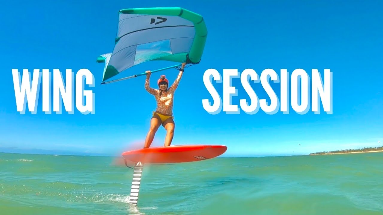 WING Foiling full session - Duotone Echo & Armstrong foil