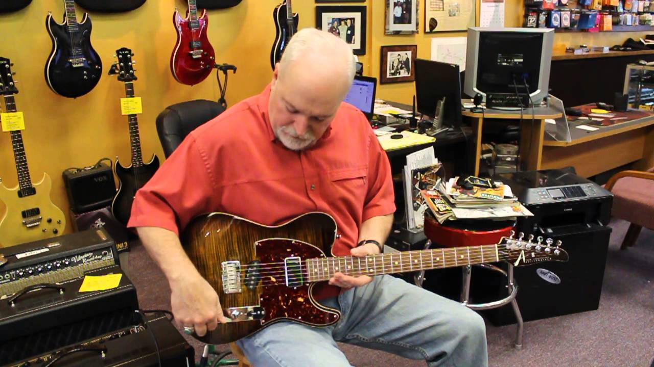 Northwest Guitars: Tom Anderson Short Hollow Drop T in tiger's eye burst