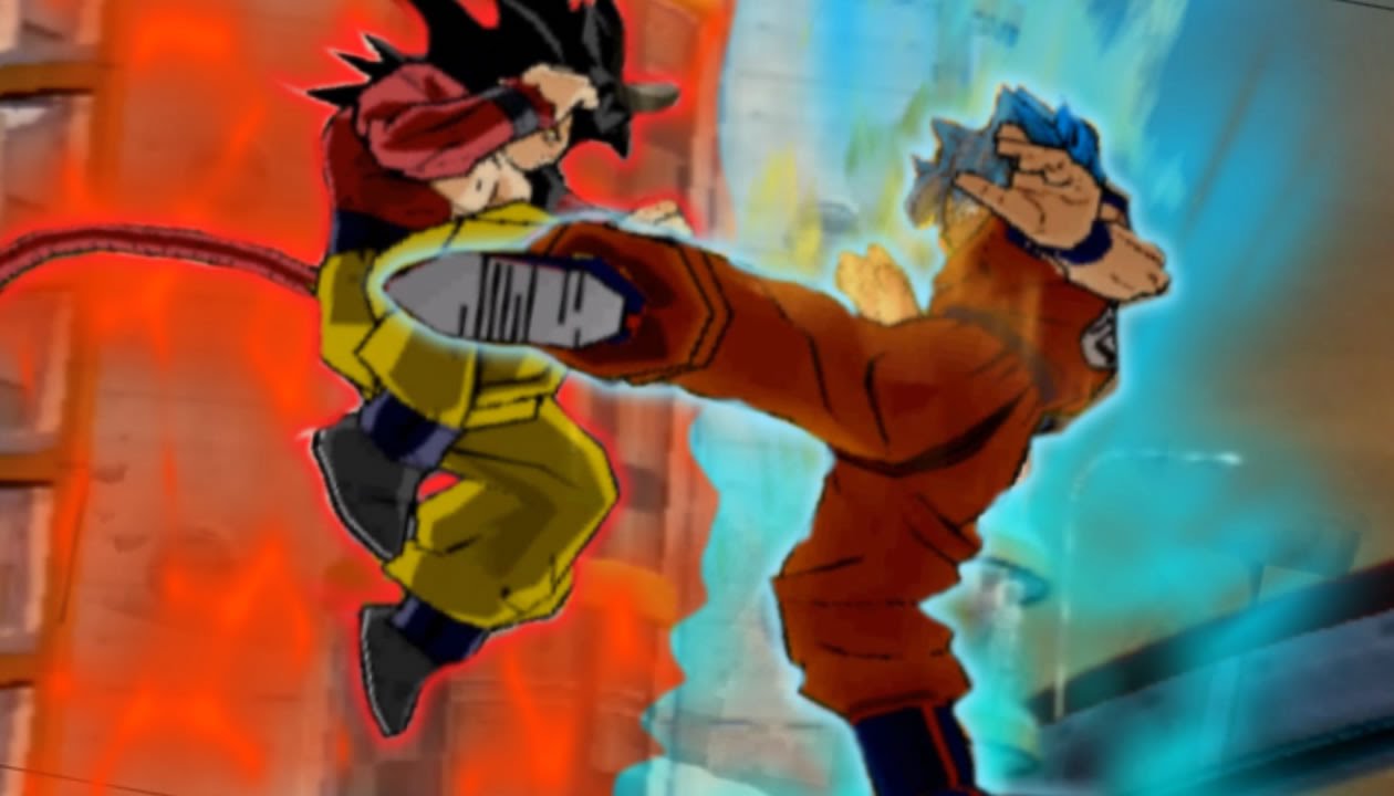 SSB Goku(Movie Ver) Vs SSJ4 Goku(S.D.A)（超サイヤ人孫悟空ブルー VSスーパーサイヤ人4孫悟空）