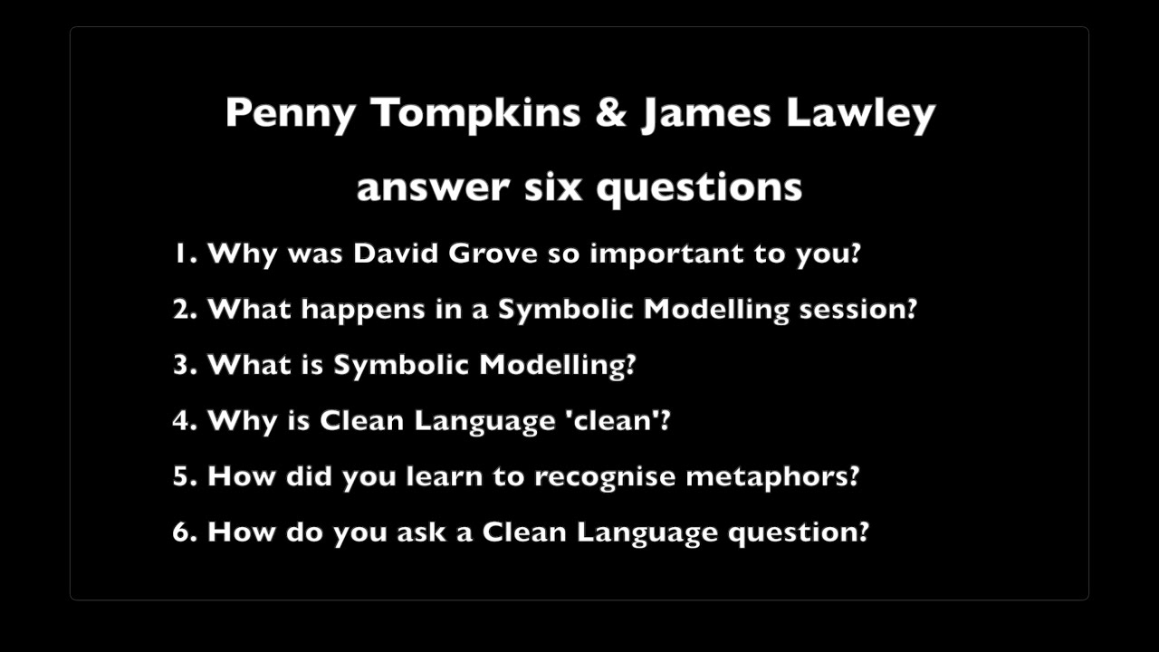 Penny & James answer six questions about Symbolic Modelling