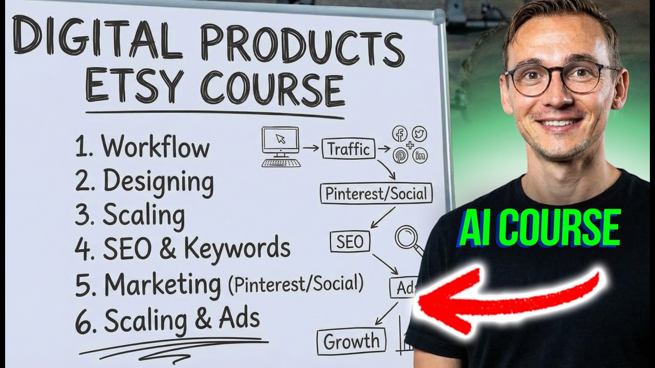 How To Make $80,000 Selling AI PNGs On Etsy Full Course