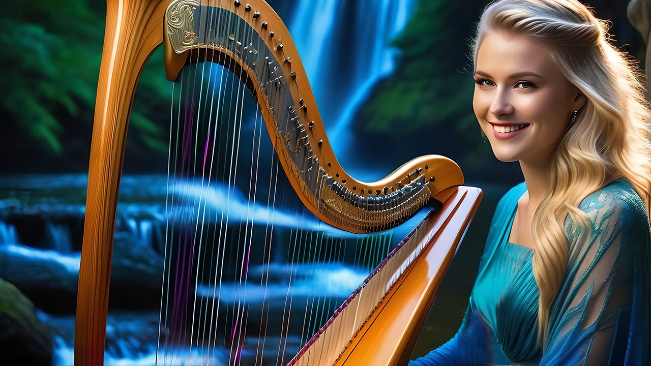 Heavenly Harp Music 💕  Beautiful Instrumentals for Peace & Relaxation