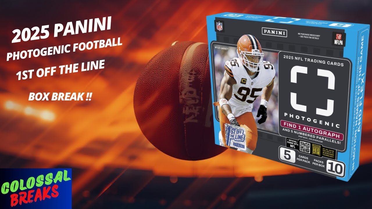 2025 Panini Photogenic NFL Football 🏈 1st Off The Line  Box Break #panini #sportscards #nfl