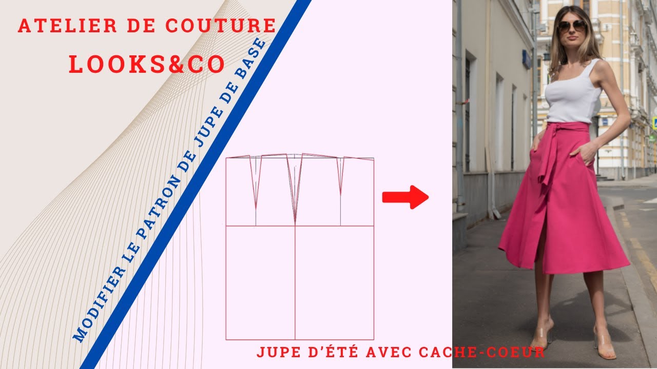 Jupe d'été avec cache cœur