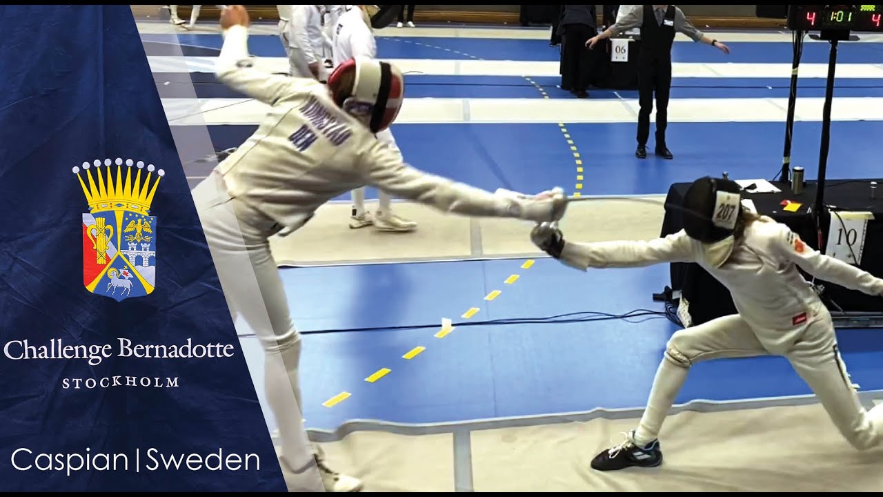 Challenge Bernadotte 2024 epee pool Caspian P. vs Conrad Kongstad