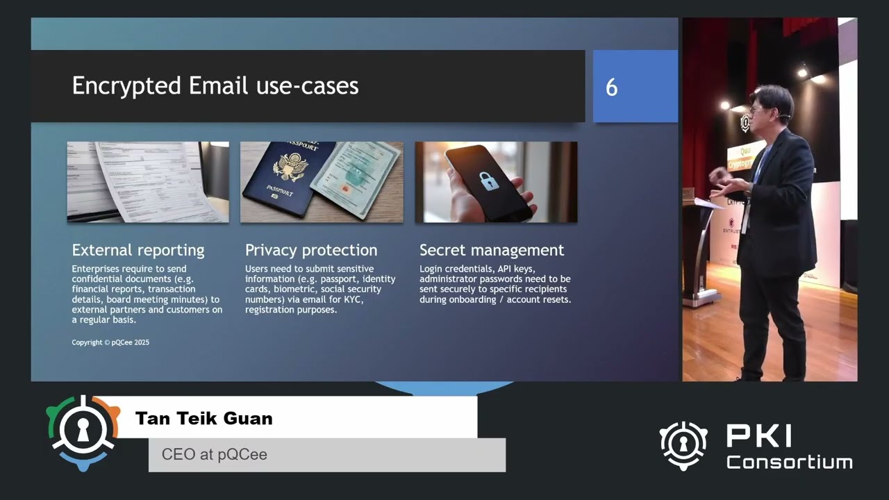 Working on Quantum-Safe Encrypted Emails