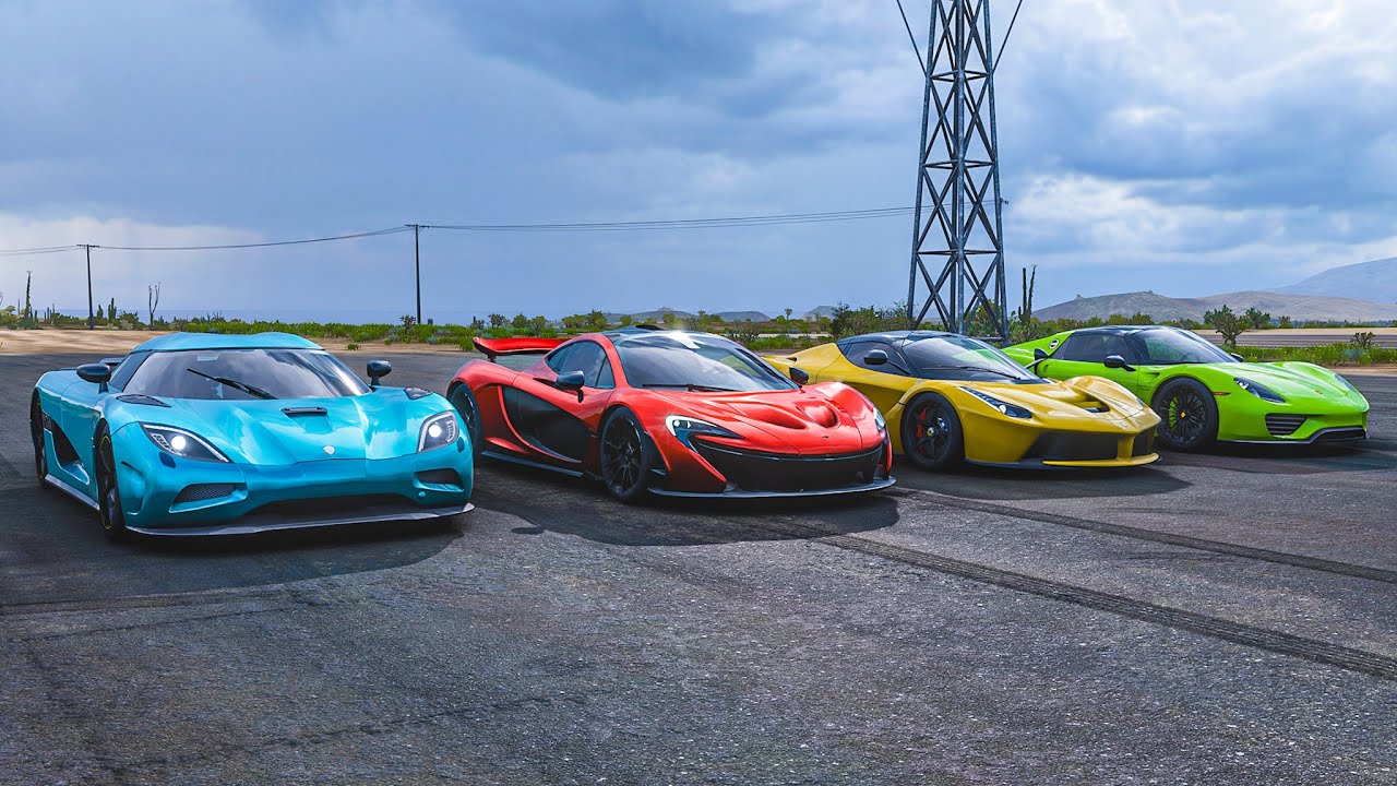 Koenigsegg Agera vs McLaren P1 vs LaFerrari vs Porsche 918 Spyder | Forza Horizon 5