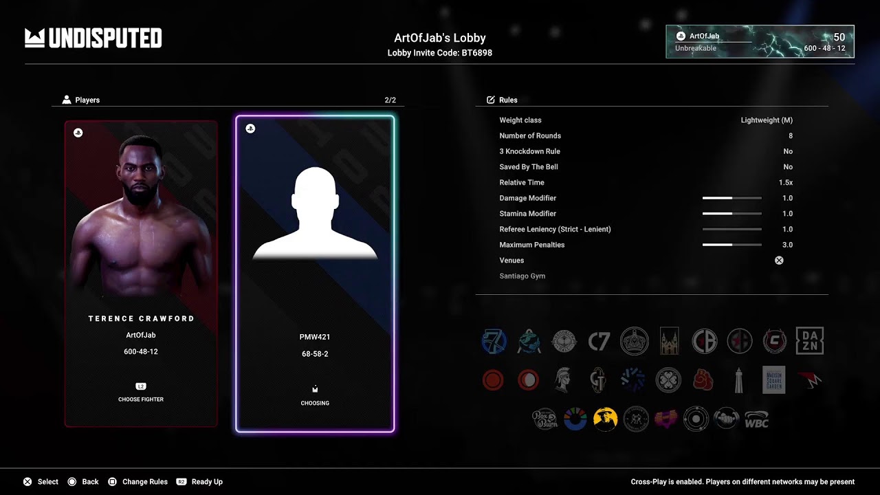 Undisputed #1 Ranked | Join Lobby Code