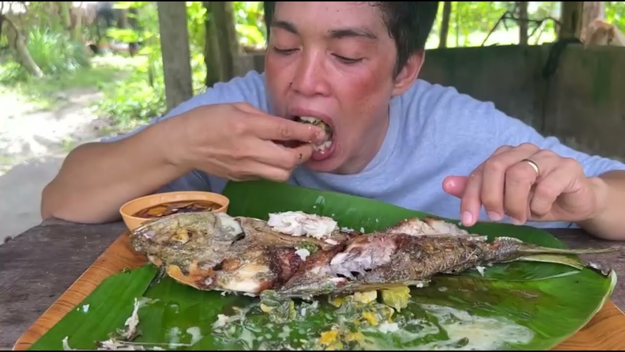 Ginataang Gulay at Pritong Isdang talakitok Mukbang | Filipino food | Mukbang Philippines 