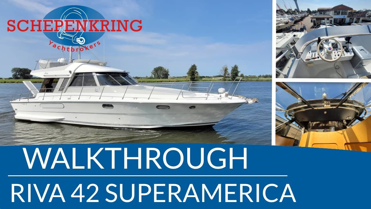 Riva 42 Super America for sale Walktrough | Schepenkring jachtmakelaars | Krekelberg Nautic