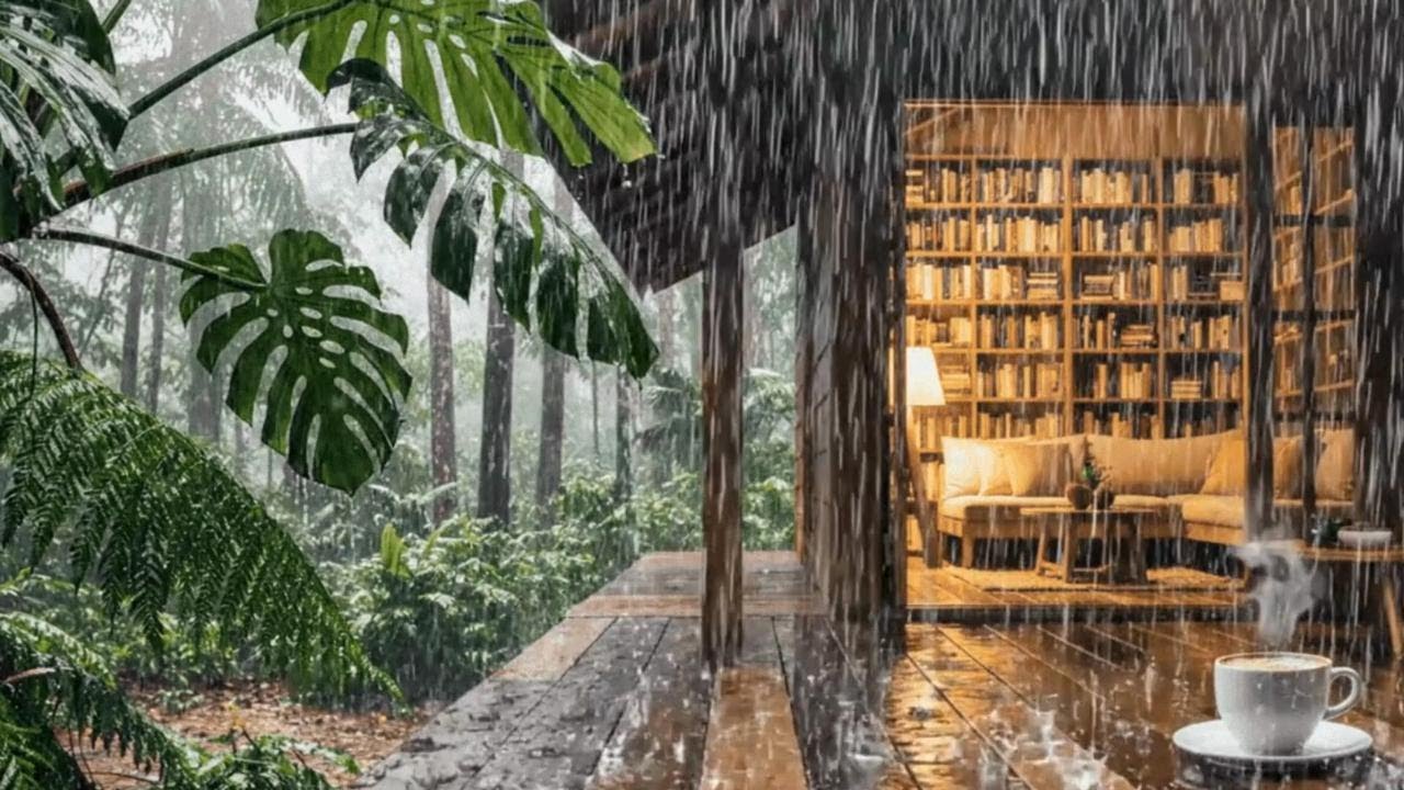 Relaxing Rain Sounds at Night 🌧️ Peaceful Forest Ambience for Deep Sleep