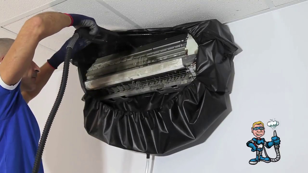 Machine pour le nettoyage et la désinfection des climatiseurs