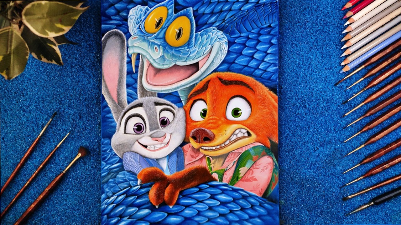 How to draw Judy Hopps and Nick Wilde from Zootopia 2 | arturzza |