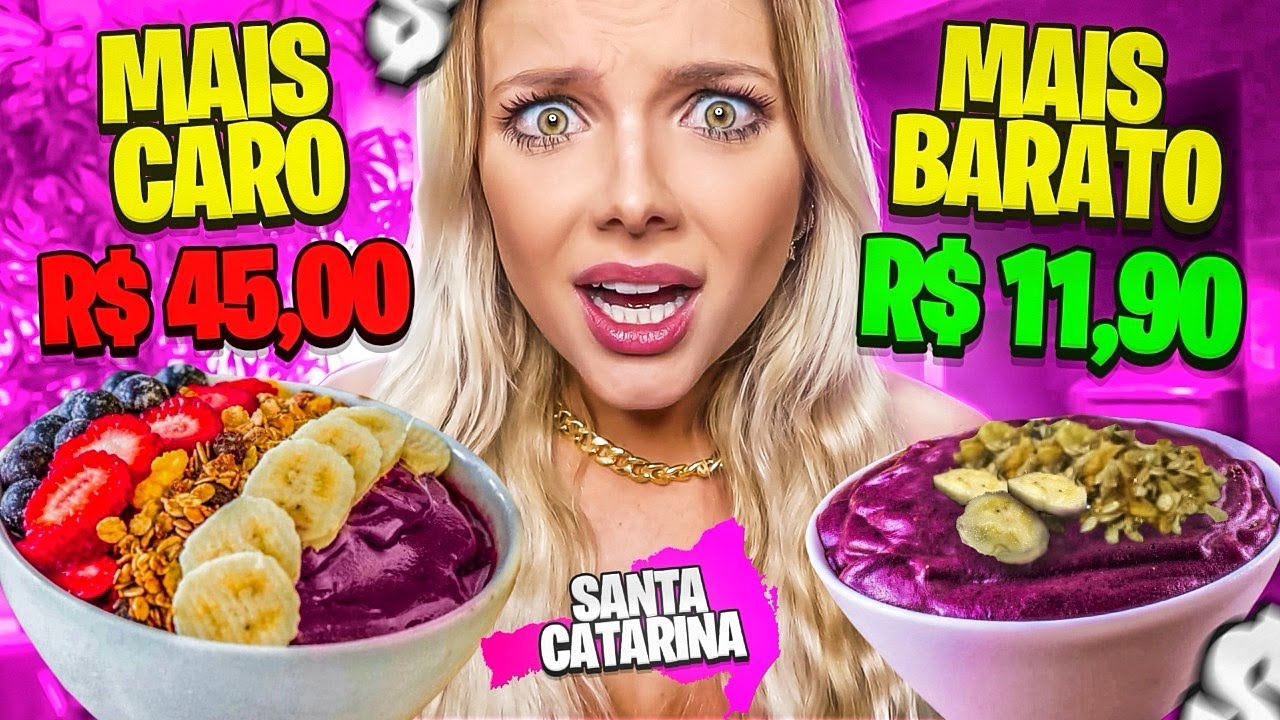 Santa Catarina: COMPAREI O AÇAÍ MAIS CARO E A MAIS BARATO DO APLICATIVO