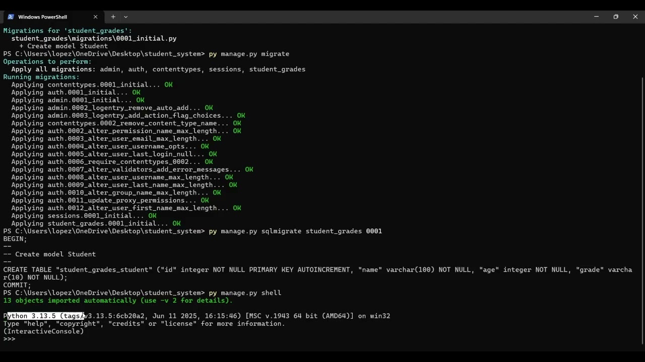 Django Models