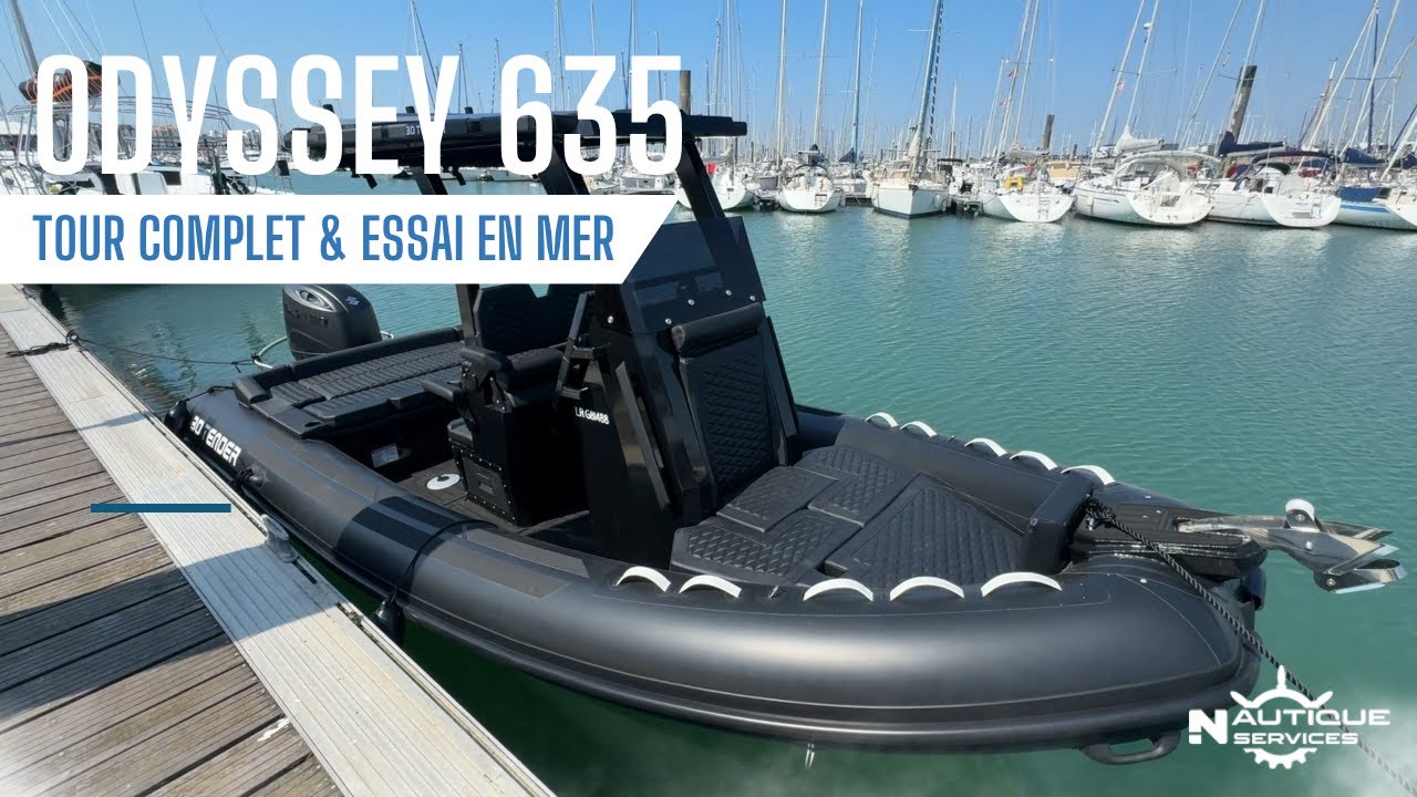 Odyssey 635 de 3D Tender : Nouveau Semi-Rigide Premium 2025 avec Moteur Suzuki 150CV