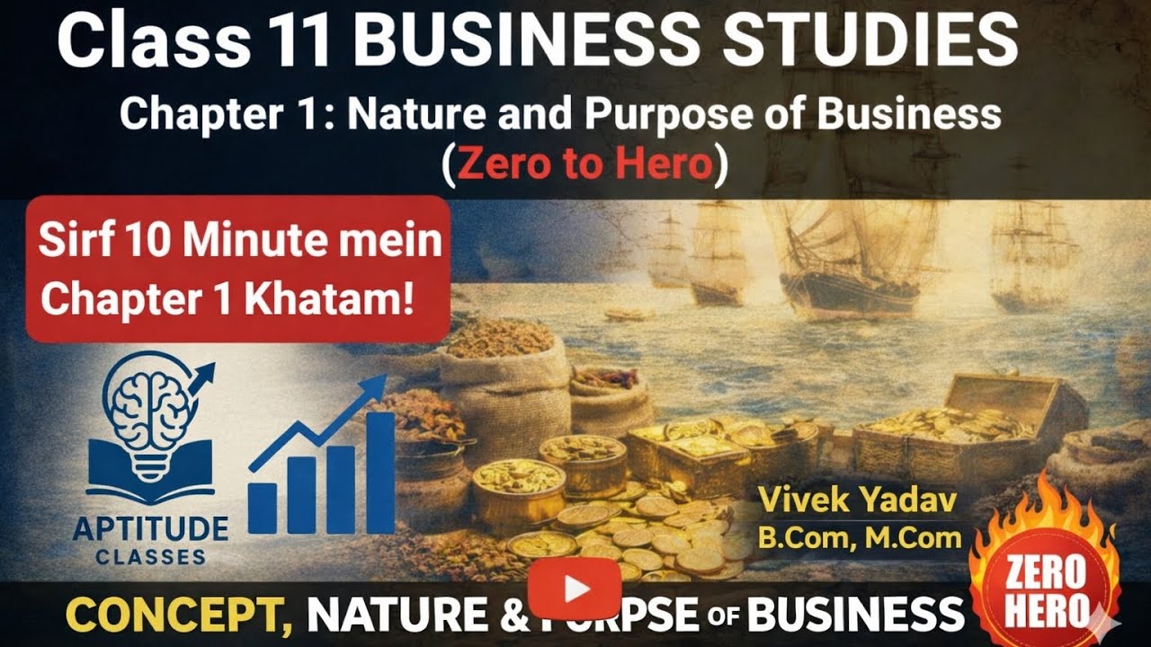 Concept, Nature & Purpose of Business Explained 🔥 | Class 11 Business Studies | One Shot