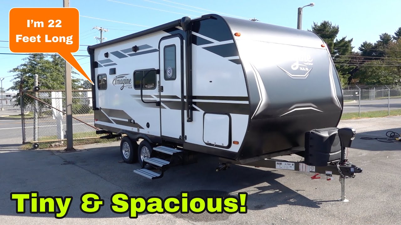 Comparing The 2021 Grand Design Imagine XLS 17MKE And 22RBE Travel Trailers PT1 | Smallest Camper!