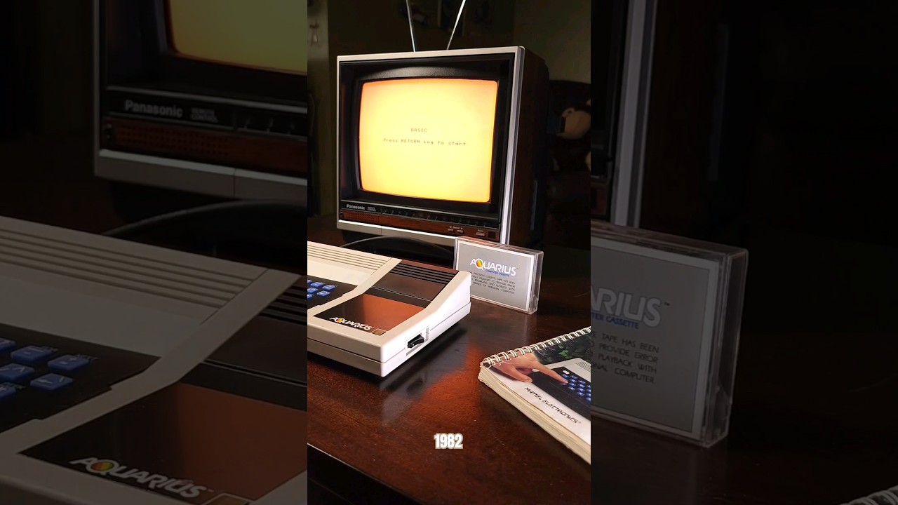 BASIC Programming language studied on a Mattel Aquarius in 1982 #shorts #retrocomputing