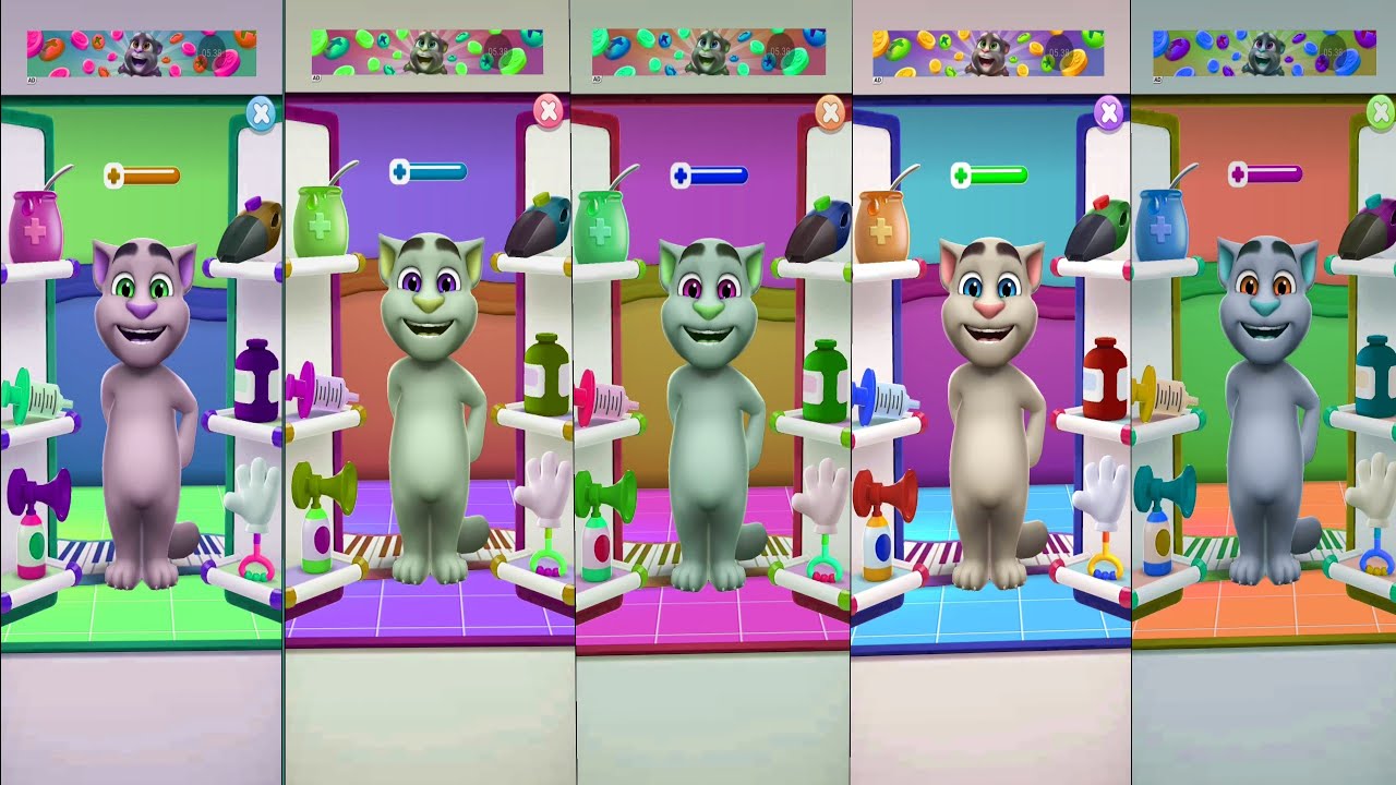 Talking Tom 2 против My Talking Tom 2: забавный геймплей, лучшая казуальная игра для Android.