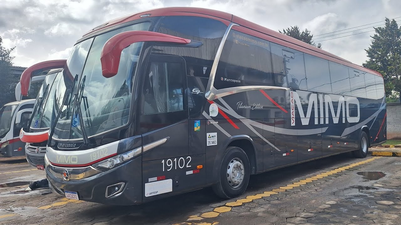 MARCOPOLO PARADISO NEW  G7 1200 K-360IB SCANIA 14 METROS VIAÇÃO MIMO PREFIXO 19102