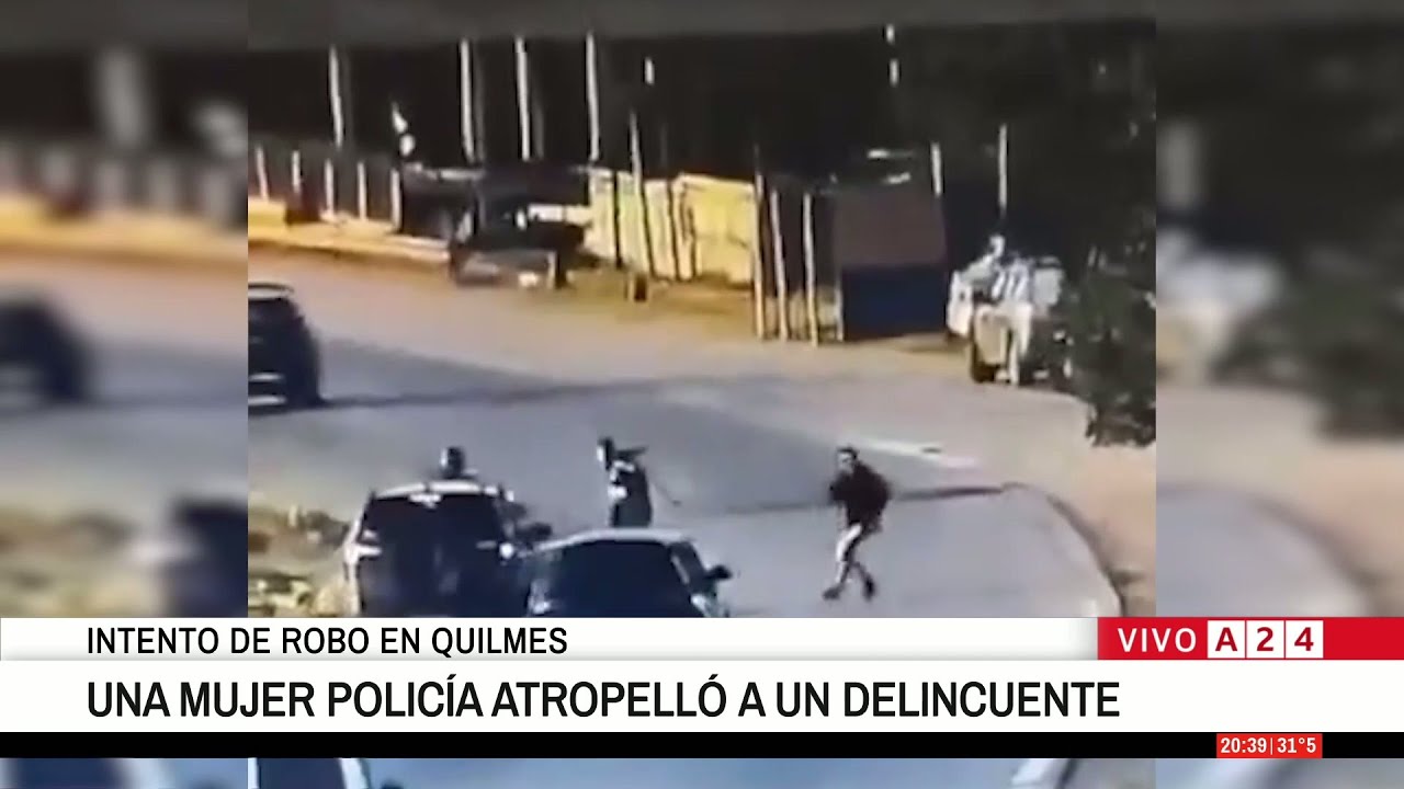 🚨 INTENTO DE ROBO EN QUILMES: UNA MUJER POLICÍA ATROPELLÓ A UN DELINCUENTE
