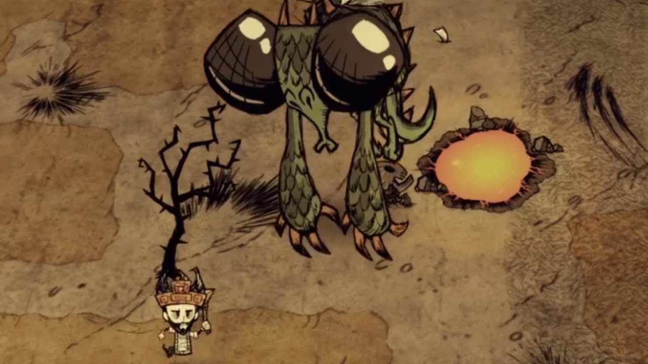 Dragonfly Boss fight as Wilson!  [Don't Starve Together]