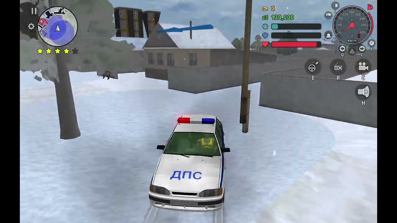 Cop Chase in a Cop Car in Rip-off GTA