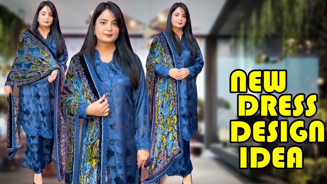 China Patti & Shanghai Silk Suit Design | Palachi Shawl | Winter Dress Designing Ideas From Scratch