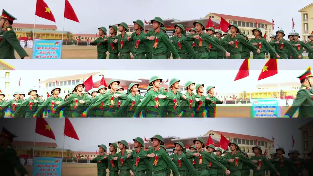 Rực rỡ khí thế niềm tin của các chiến sỹ trong ngày lễ ra quân huấn luyện #vannghequandoi 