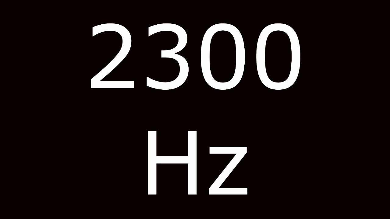 2300 Hz Frequency Test