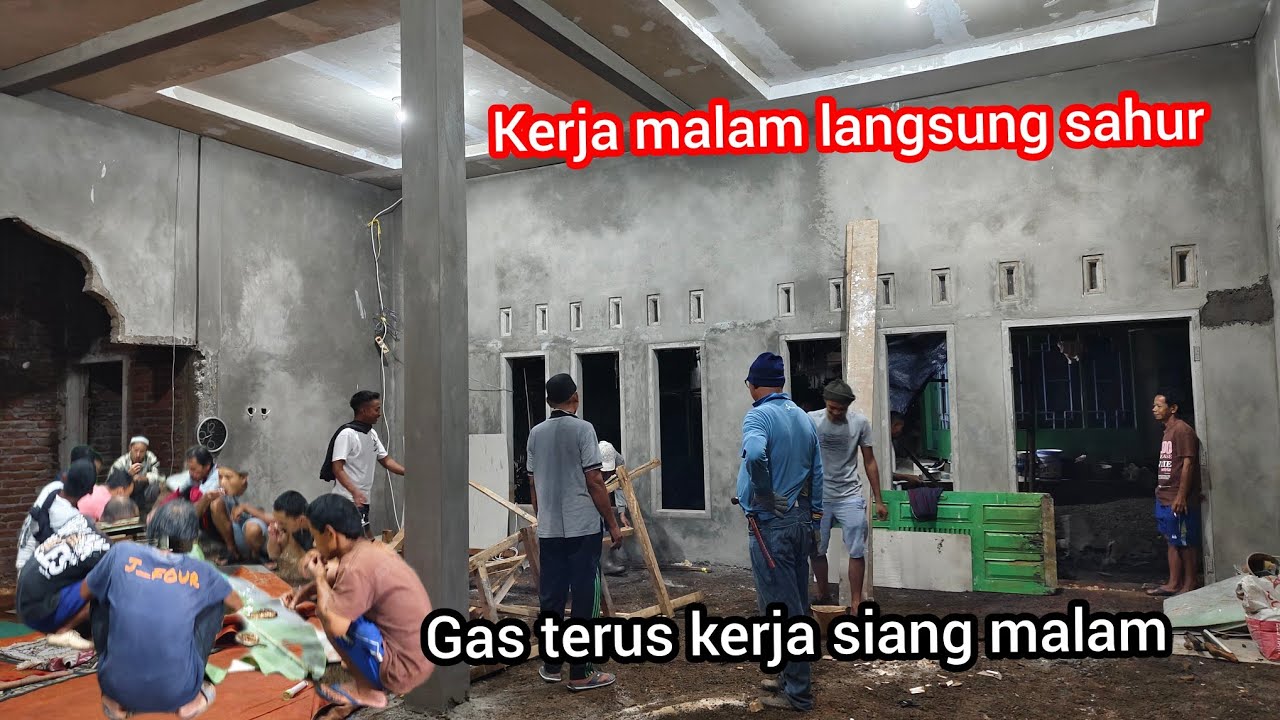 MALAM JUGA KERJA ROYONG ‼️SIDAK PEMBANGUNAN MASJID DARI PAK BAYU ANDIKA DI KAMPUNG TERPENCIL