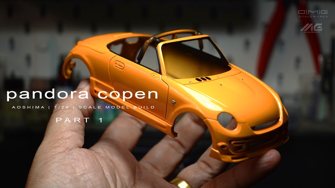 01 | Pandora Copen | Aoshima | 1/24 | Scale Model Building | ASMR |